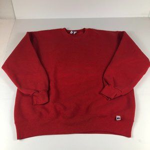 VTG 90s Russell Athletic Sweatshirt Adult Extra Large Red Faded Blank Crewneck